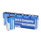 Kjell & Company 9 V-batterier (PP3) 5-pack