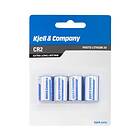 Kjell & Company CR2 Litiumbatteri 4-pack