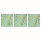 Paperproducts Design Servett George V. Embossed 33x33 cm 3 st 15-pack Mint/Guld PD1333110-3