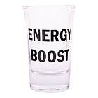 Energy Snapsglas med Text boost