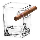 Gadget Master Whiskyglass med Cigarrhållare