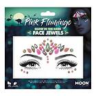 Smiffys Face Jewels Glow in the Dark Pink Flamingo