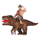 Fiestas Guirca Uppblåsbar Ridande T-Rex Maskeraddräkt