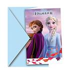 Globos Europe Inbjudningskort Anna & Elsa Frost 2 6-pack