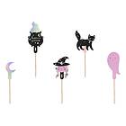 PartyDeco Cupcake Toppers Halloween Trick or Treat