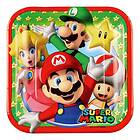 Amscan Pappersassietter Super Mario 8-pack