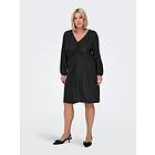 Only Carmakoma Klänning carRich L/S Glitter V-neck Dress