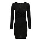 Only Klänning onlQueen L/S V-neck Glitter Dress