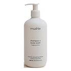 Mushie Baby Shampoo & Body Wash Fragrance Free (Cosmos) 400ml