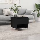 vidaXL Sofabord svart 50x46x50 cm konstruerat trä 830894