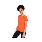 Asics V Neck Orange XS Kvinna