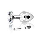 Metal Butt Plug Silver Medium