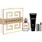 Givenchy Damdofter L'INTERDIT Presentset Eau de Parfum Spray 50ml Body Lotion 75ml Mini Le Rouge Interdit Intense Silk 333