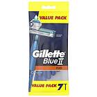 Gillette BLUE II SAFETY RAZOR VÄSKA 5+2 GRATIS 7UN