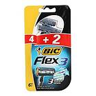 BIC Manuell rakhyvel Flex3 (6 uds) FLEX3