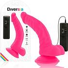 Purple Diversia flexible vibrating dildo 21,5 cm