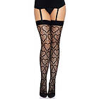 Leg Avenue Heart Net Thigh Highs Black O/S