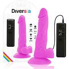 Purple Diversia flexible vibrating dildo 18 cm