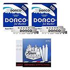 Dorco Lamette 2 x 100 rostfritt stål Single Edge Razor Blades 20 Hemostatiska Shave Factory-tändstickor