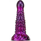 Ninja Metallic Fantasy Dildo Purple/Black 19 cm