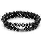 Lucleon Armbandspaket med Svart Onyx, Hematit & Zirkon