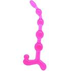 Twist Bendy anal beads pink