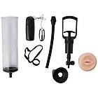 Power up High Vakuum Man erektiv penispump med vagina och fri vibrator