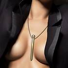 Pocket IBIZA CLIT STIMULATOR (NECKLACE) USB CHARGER 12 VIBRATION MODES GOLDEN 12,2 X 1,5