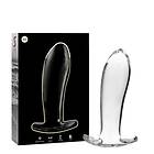 CLEAR NEBULA SERIES BY IBIZA MODEL 5 ANAL PLUG BOROSILICATE GLASS 12,5 X 3,5 CM Storlek 1,TRANSPARENTE