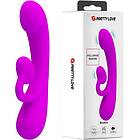 Pretty LOVE SINCERE SILICONE VIBRATOR AND STIMULATOR PURPLE