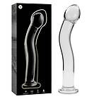 CLEAR NEBULA SERIES BY IBIZA MODEL 18 DILDO BOROSILICATE GLASS 18,5 X 3,5 CM Storlek 1,TRANSPARENTE