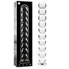 CLEAR NEBULA SERIES BY IBIZA MODEL 22 DILDO BOROSILICATE GLASS 21,5 X 2,5 CM Storlek 1,TRANSPARENTE