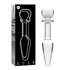 CLEAR NEBULA SERIES BY IBIZA MODEL 7 ANAL PLUG BOROSILICATE GLASS 13,5 X 3 CM Storlek 1,TRANSPARENTE