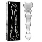 CLEAR NEBULA SERIES BY IBIZA MODEL 21 DILDO BOROSILICATE GLASS 20,5 X 3,5 CM Storlek 1,TRANSPARENTE