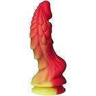 RED Fantasm Tales Dragon Silikondildo 22 cm Röd