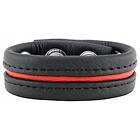RED The Cockring En Cuir Black/