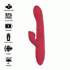 RED INTENSE DUA MULTIFUNCTION RECHARGEABLE VIBRATOR UP DOWN WITH TONGUE