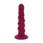 Get REAL - RIBBED DONG 12 CM RED