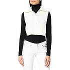 NA-KD High Neck Stickad väst Tröja Kvinnor Bianco Sporco