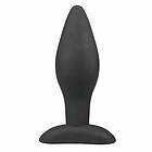 EasyToys Large Black Silicone Buttplug