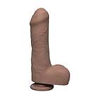 Doc Johnson – The D – D – Uncut D – 18 cm ultrarealistisk känsla dildo med testiklar och sugfötter – ULTRASKYN – karamell 1-pack (1 x)