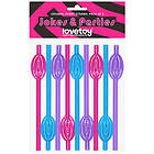 Lovetoy Pussy Straws 9-pack