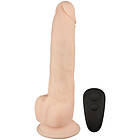 Naked Addiction Thrusting Dildo 23 cm - Nude