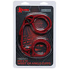 Doc Johnson Hemp Bind & Tie Cuffs Red