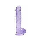 RealRock Crystal Dildo (Färg: Liila)