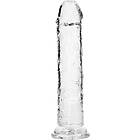 RealRock : Crystal Clear Straight Realistic Dildo, 23 cm, transparent