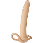 Willie City Strap-On Dual Dildo 15.3 cm Nude