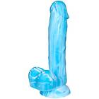 Baseks Glow in the Dark Blue Sky Realistisk Dildo 20.5 cm Blå