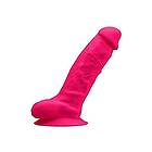 Silexd Dildo, realistisk, rosa, dubbel densitet, nr 1, 23 cm