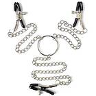 OhMama fetish 3 in 1 metallic nipple clamps